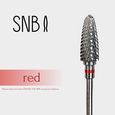 Фреза твердосплавна STRONG NAIL BITS кукурудза червона F0615-F1 фото