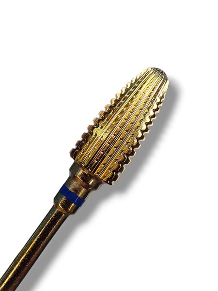 Фреза твердосплавная золотая STRONG NAIL BITS кукуруза синяя 0,50 мм SNBB5 фото