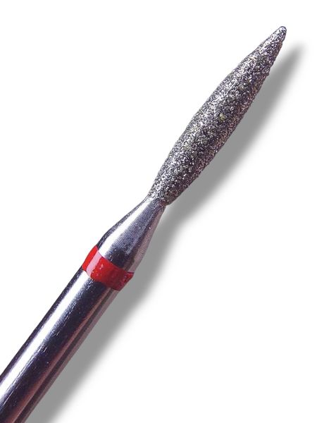 Фреза алмазна STRONG NAIL BITS полум'я червоне 0,21 мм H021105D-F фото
